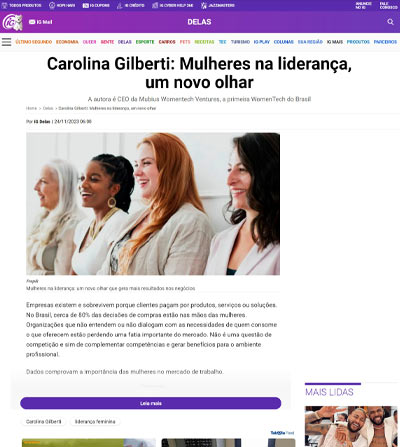 Carolina Gilberti: Mulheres na liderança, um novo olhar